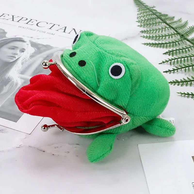 Frog Kurse Mark Plush Coin Purse