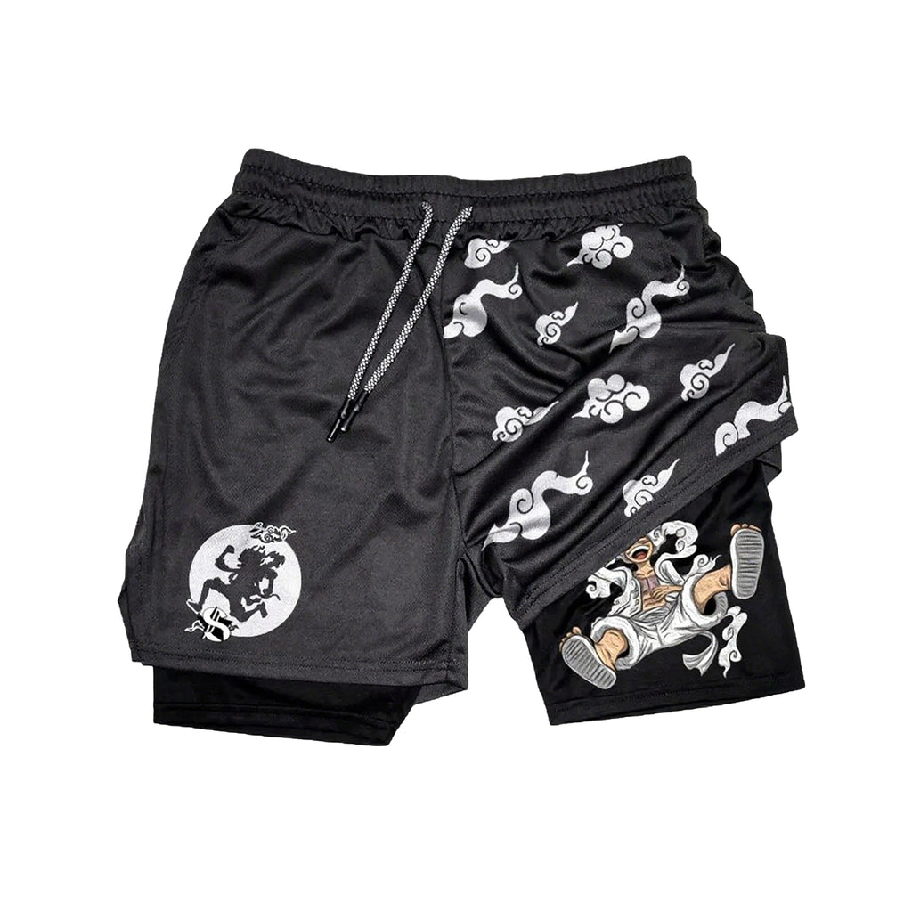 Luffy Gear 5 Kurse Mark 2-in-1 Training Shorts
