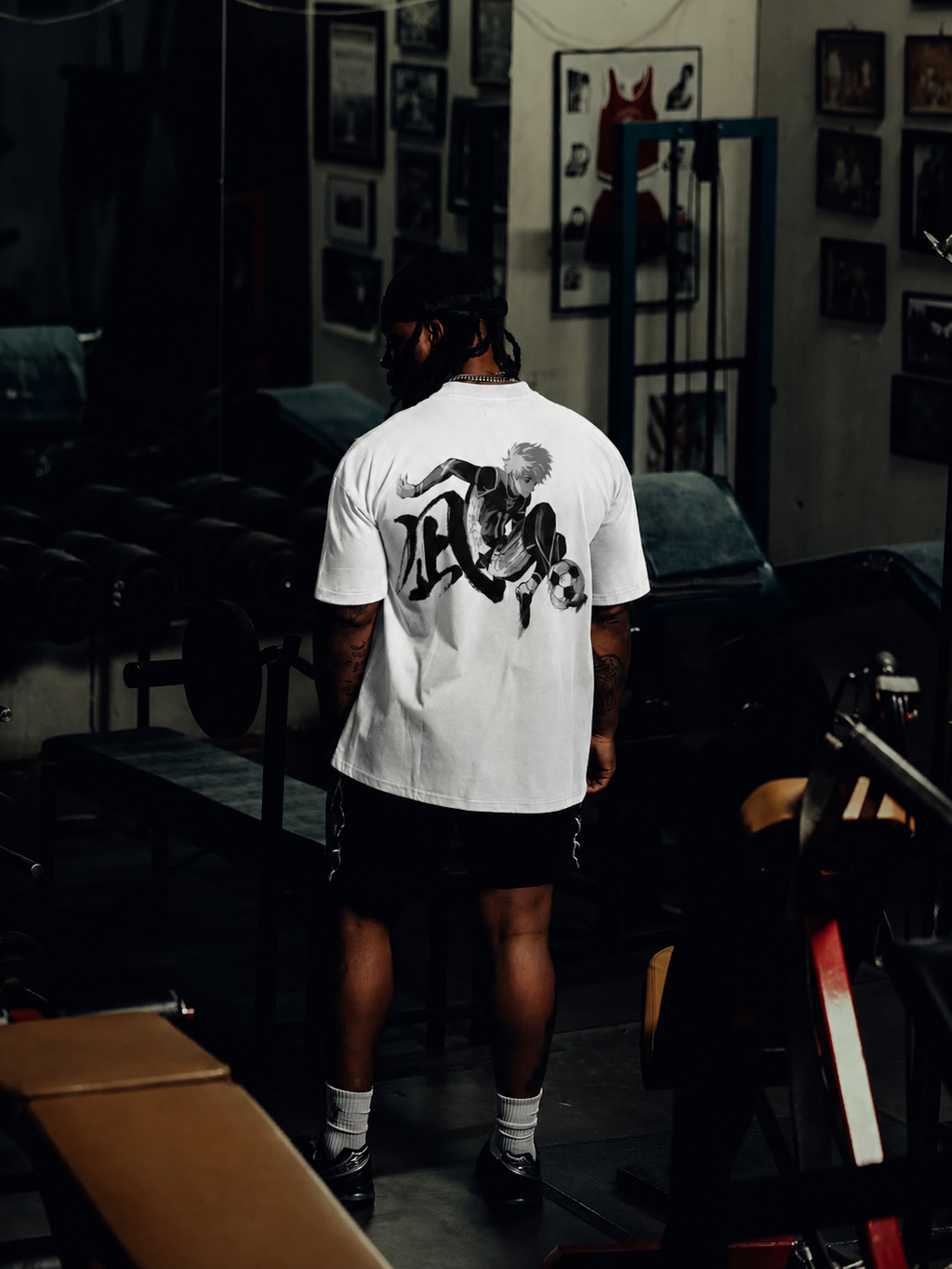 Kurse Mark Nagi's Kurse Mark Tee, casual black t-shirt with logo print, made of soft cotton fabric for everyday wear.