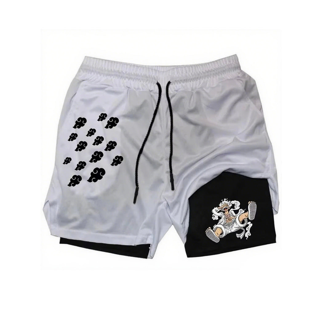 Luffy Gear 5 Kurse Mark 2-in-1 Training Shorts