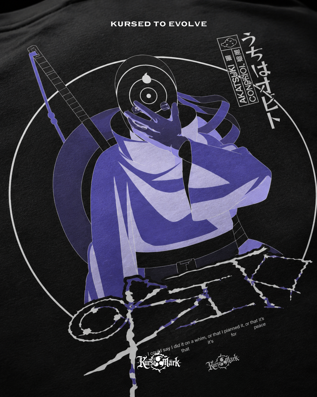 Obito Kurse Mark Tee by PODpartner featuring a casual graphic design on a comfortable cotton t-shirt