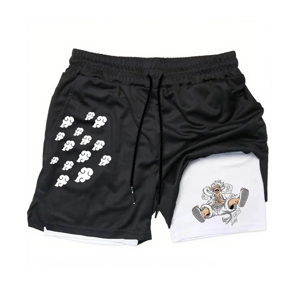 Luffy Gear 5 Kurse Mark 2-in-1 Training Shorts