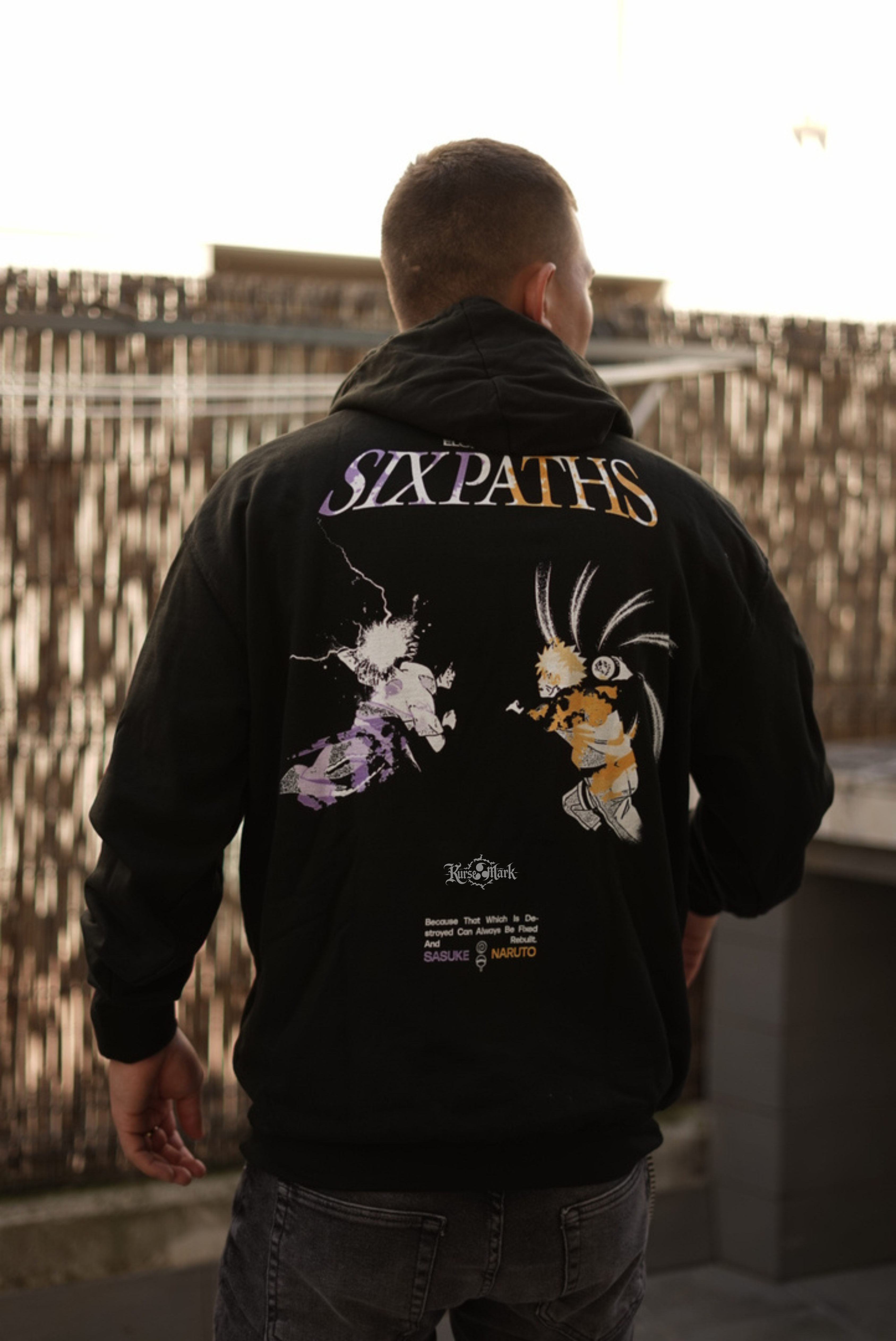 Six Paths: Naruto x Sasuke Kurse Mark Hoodie