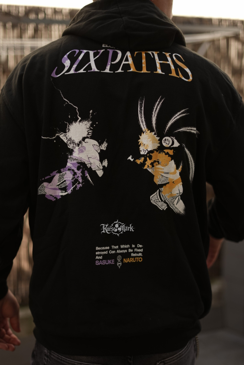 Six Paths: Naruto x Sasuke Kurse Mark Hoodie