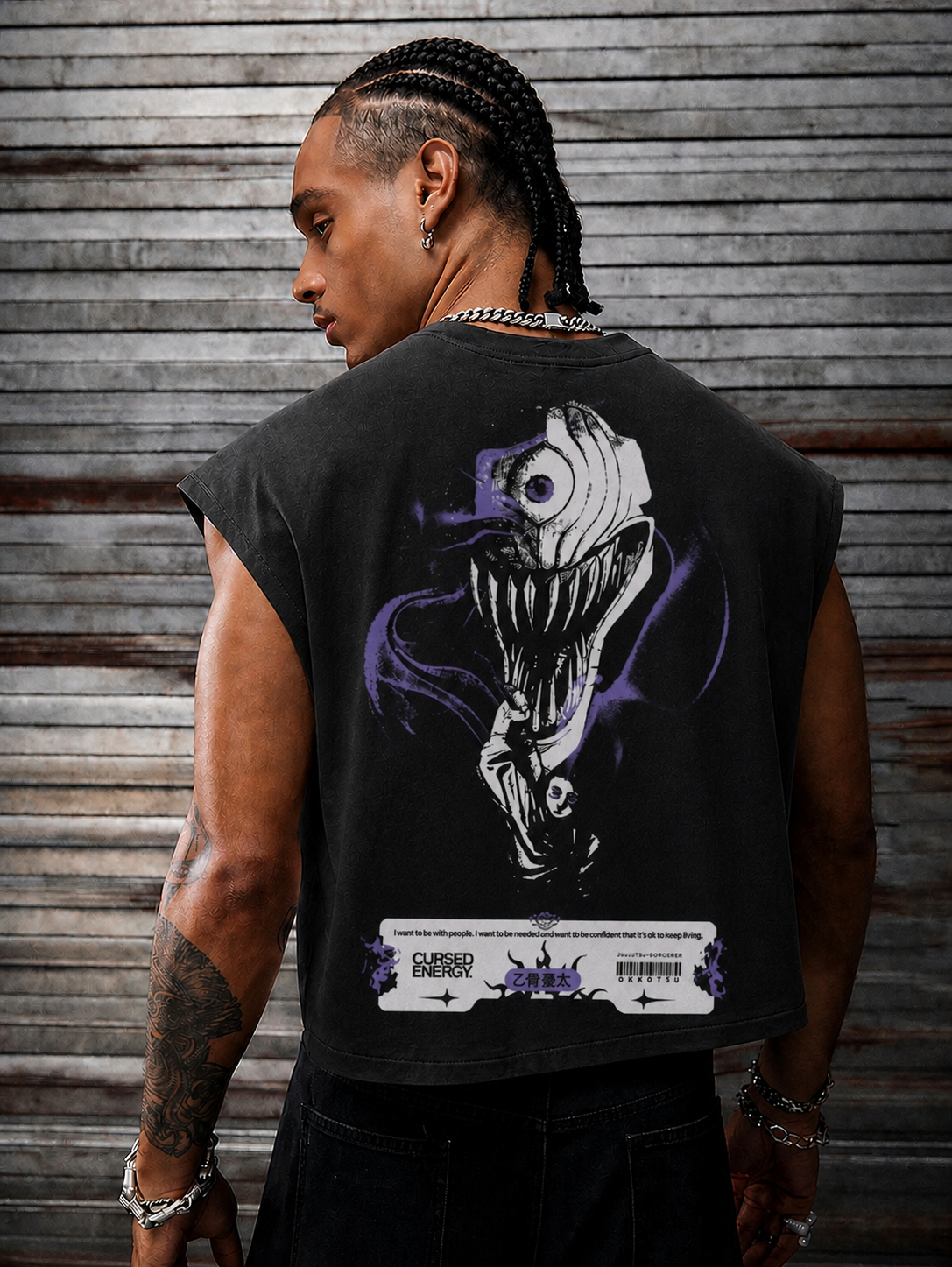 Yuta x Rika Kurse Mark Tank Top by PODpartner, featuring a stylish sleeveless design with bold graphics and vibrant colors.