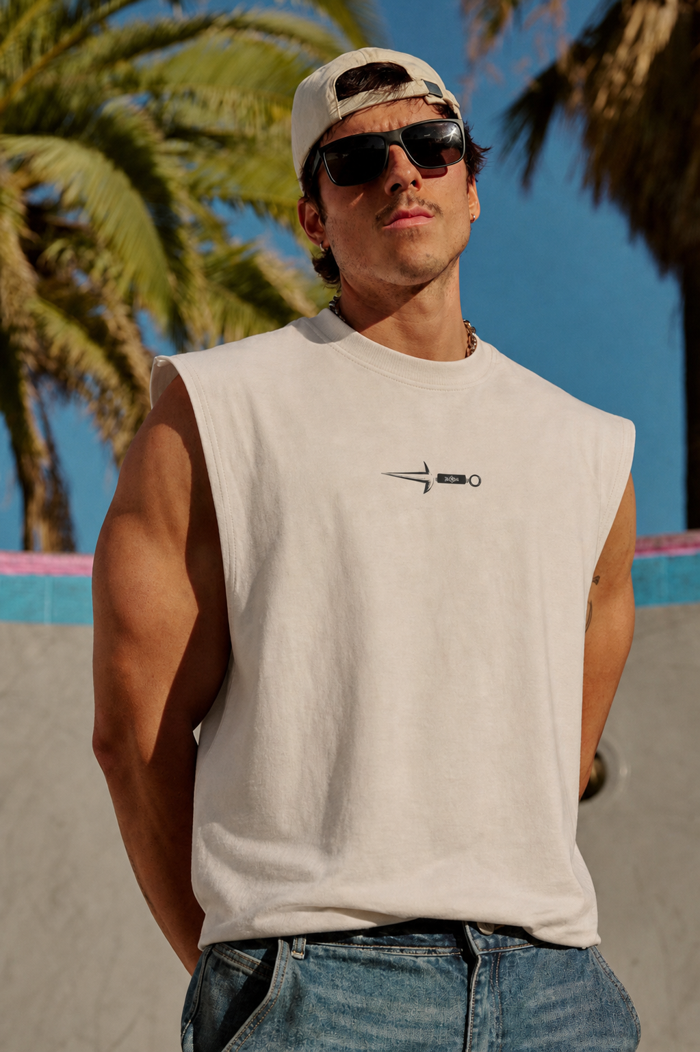 Black Reaper Death Kurse Mark tank top by PODpartner featuring a graphic of a reaper with a sword on the front.