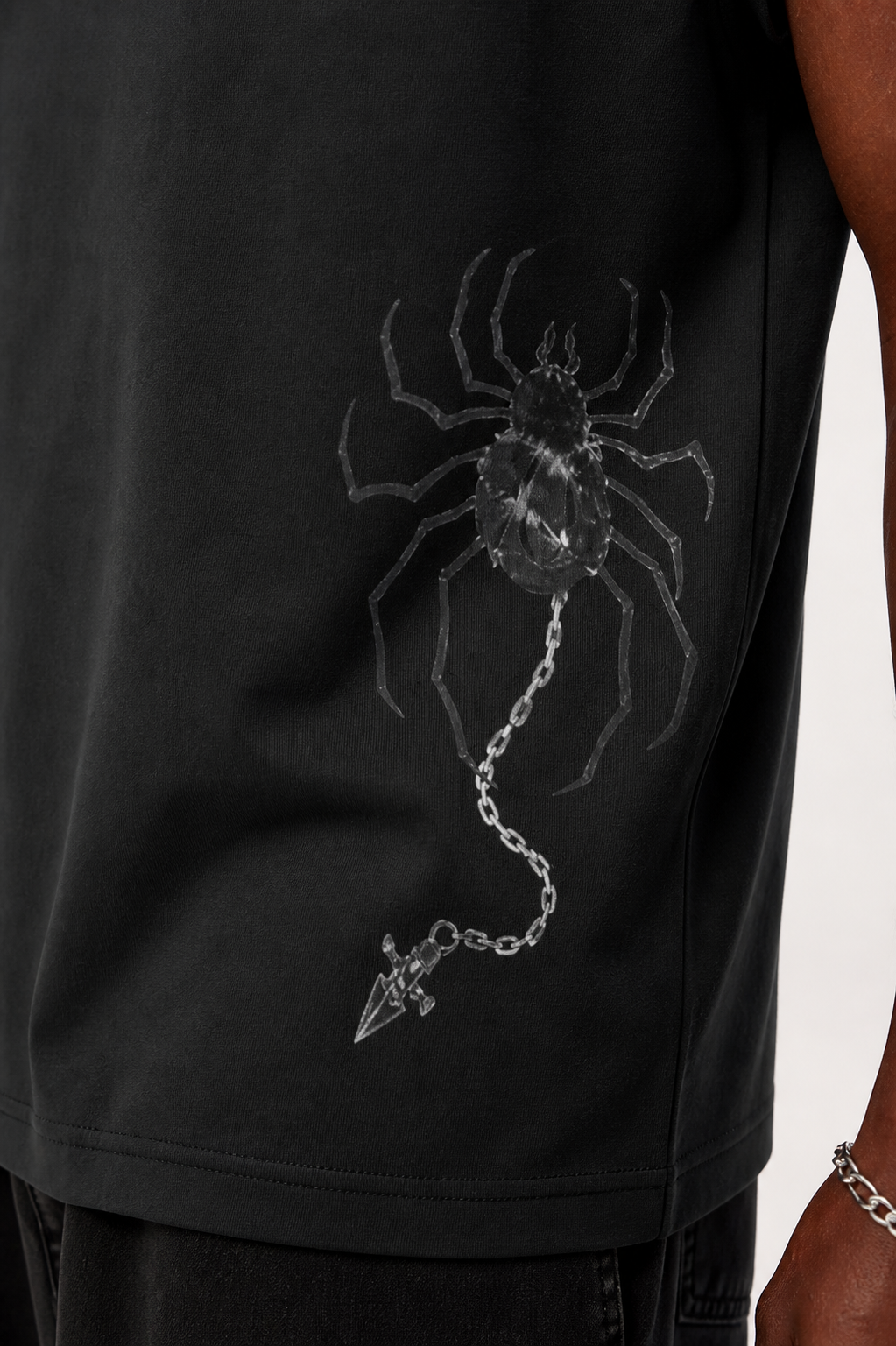Black Phantom Troupe Kurse Mark tank top from PODpartner, featuring bold graphic design and comfortable fit.