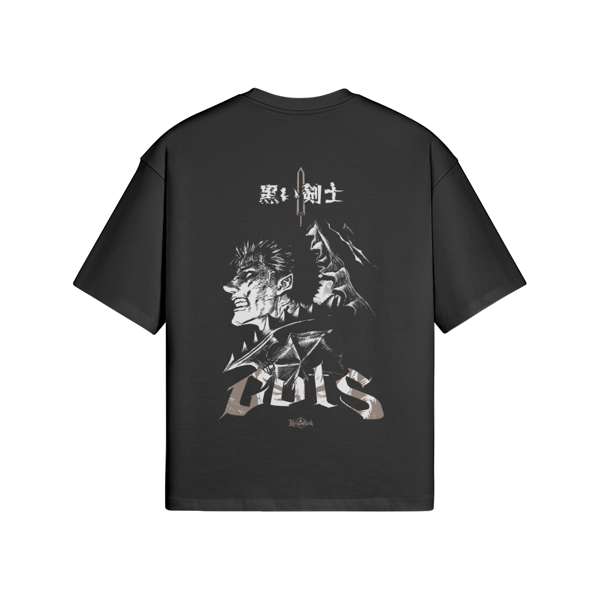 Guts Kurse Mark Tee from PODpartner, black graphic T-shirt featuring bold Guts Kurse Mark design on front.