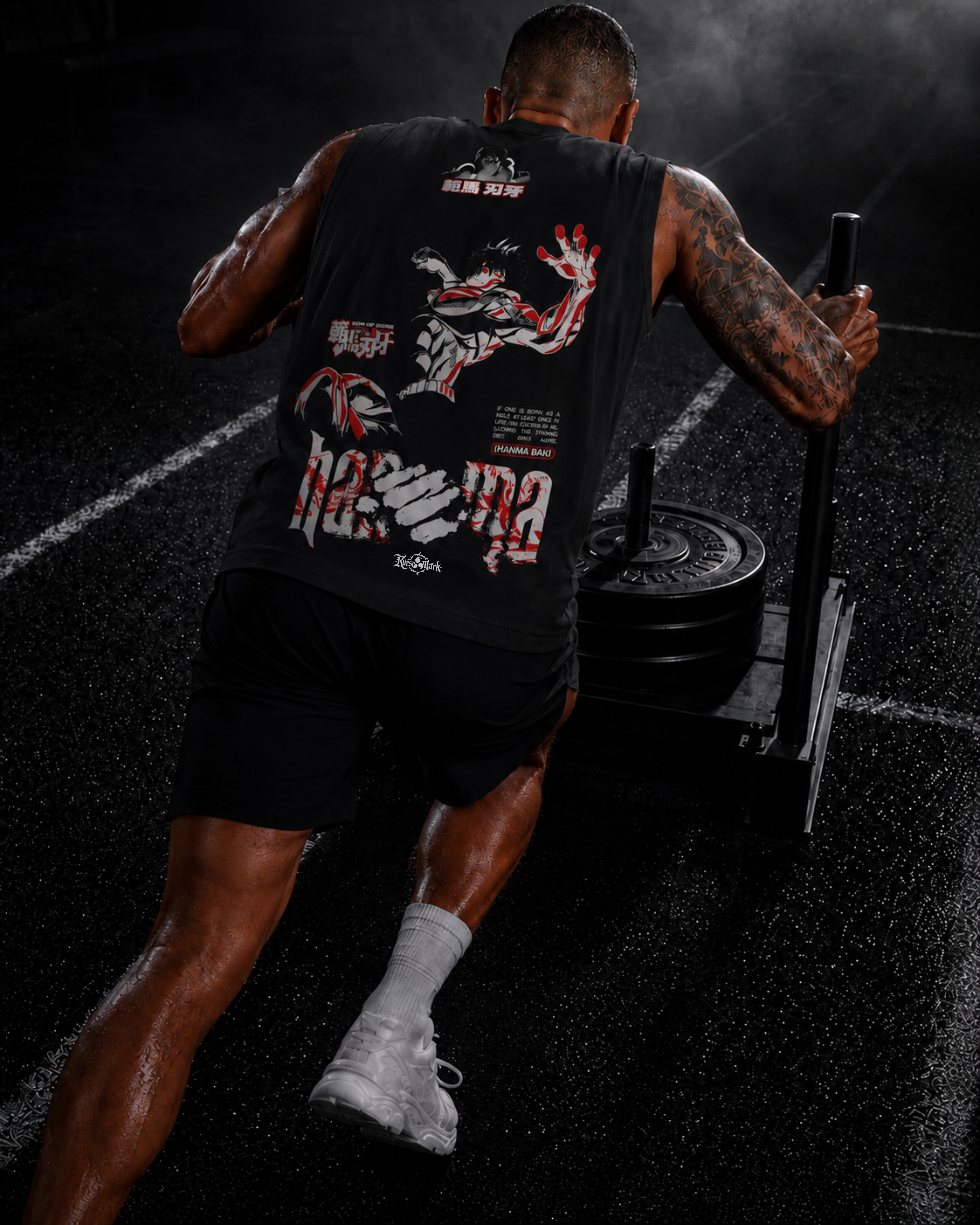 Baki Hanma Kurse Mark Tank Top