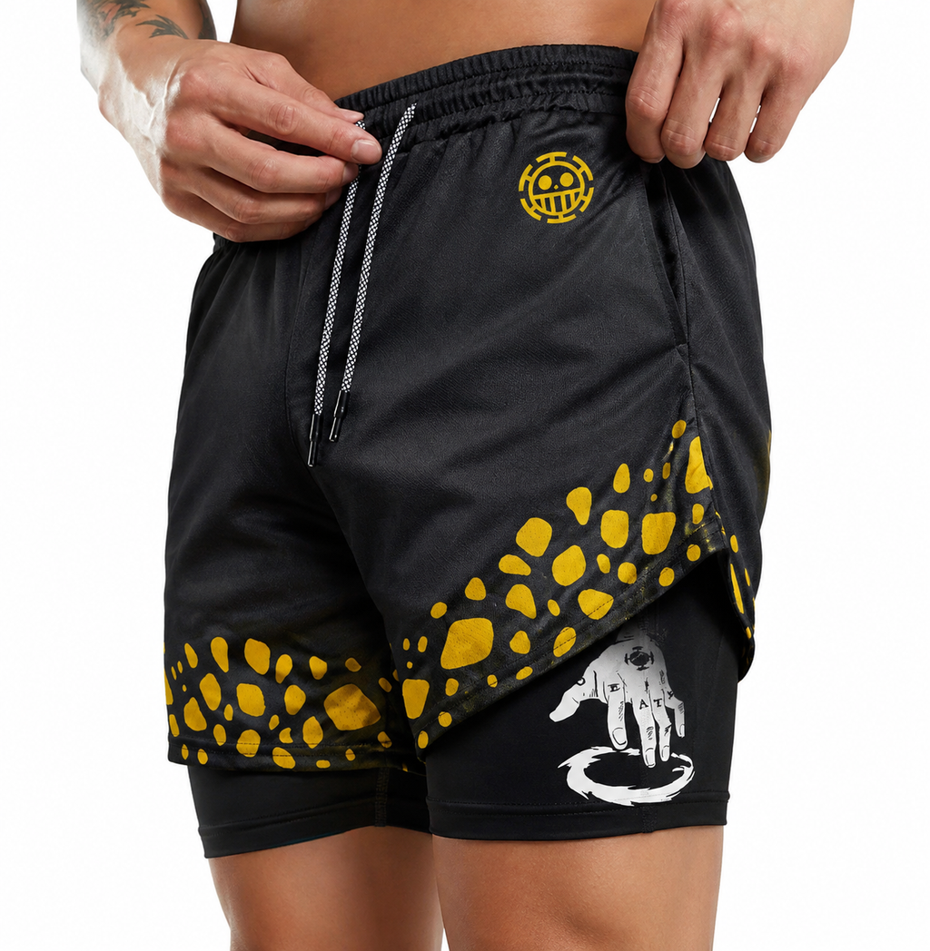 Luffy Gear 5 Kurse Mark 2-in-1 Training Shorts