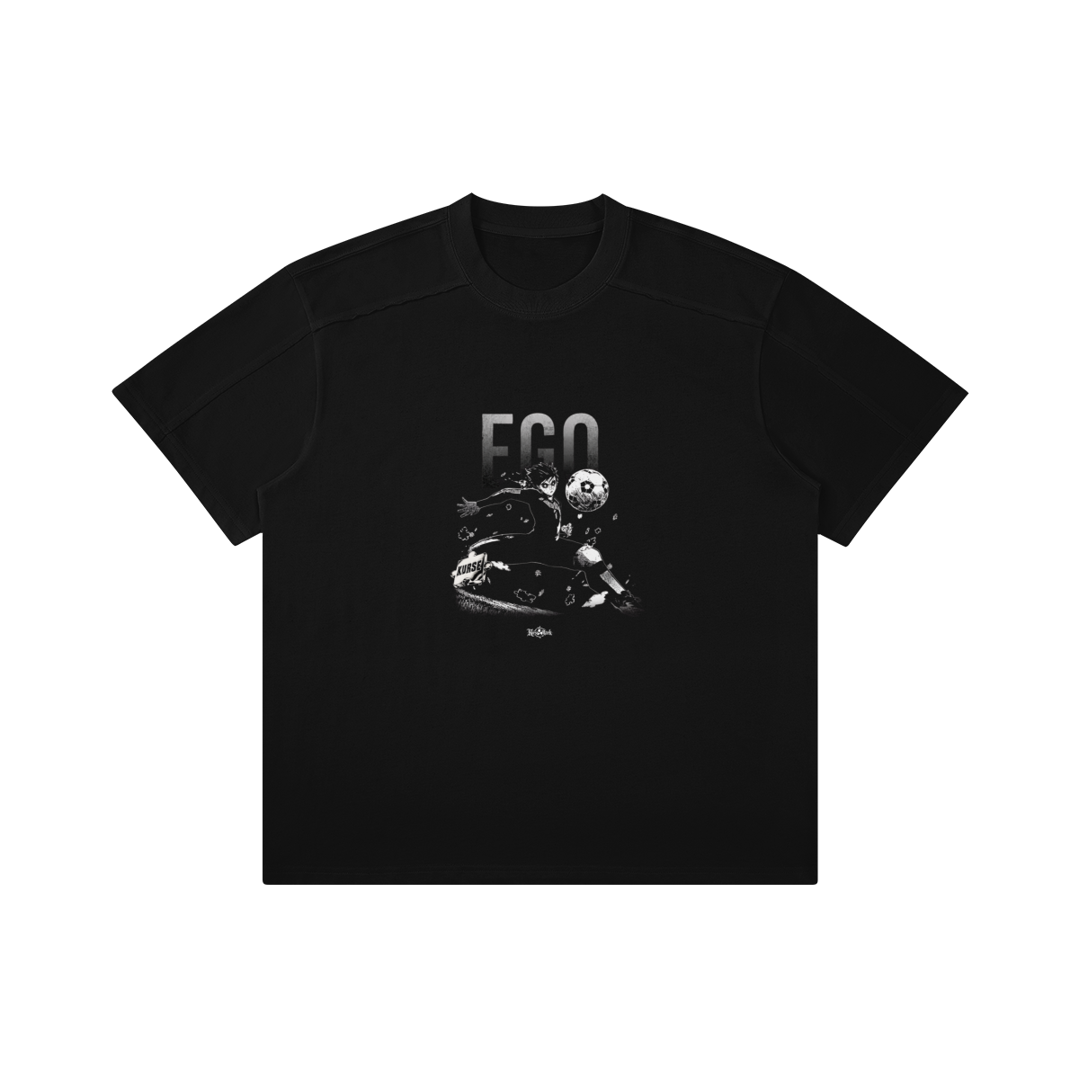 Isagi's Ego Kurse Mark Black Tee