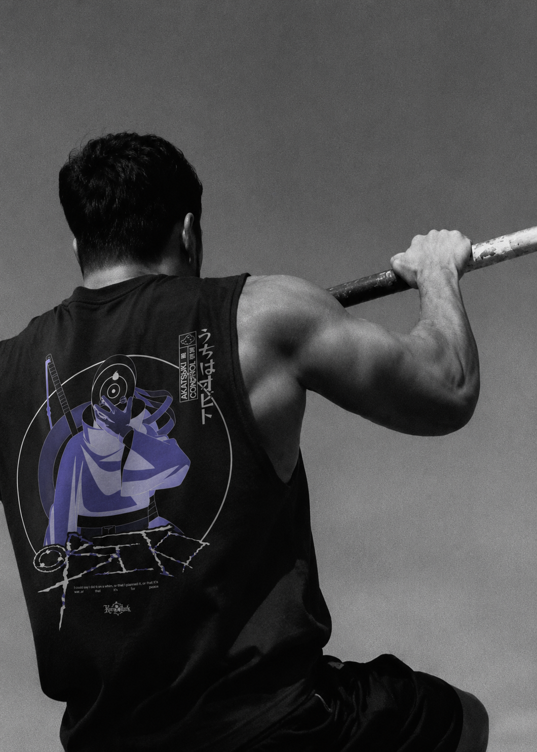 Obito Kurse Mark Tank Top from PODpartner, featuring a sleeveless design with bold graphic print, perfect for casual wear.
