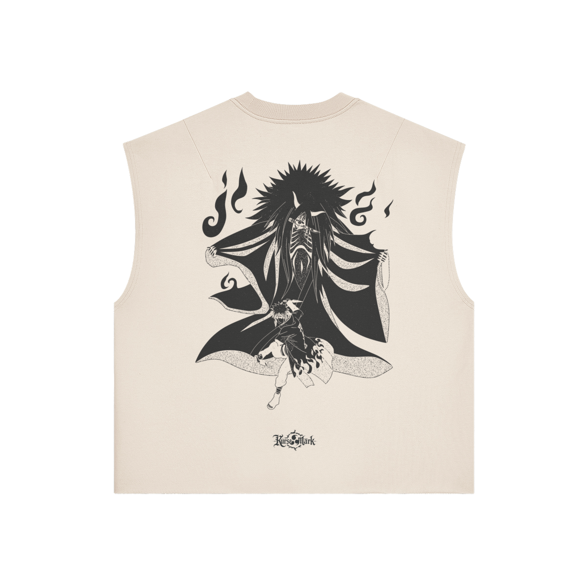 Reaper Death Kurse Mark tank top by PODpartner, showing the back design with dark graphic artwork.