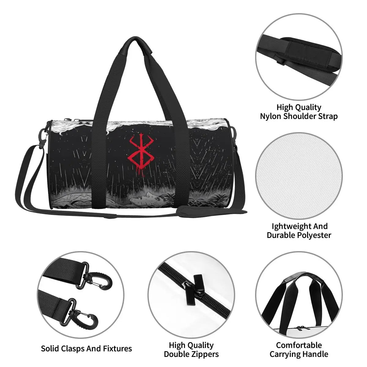 Berserk Brand of Sacrifice Kurse Mark Gym Bag