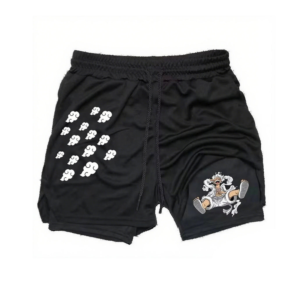 Luffy Gear 5 Kurse Mark 2-in-1 Training Shorts