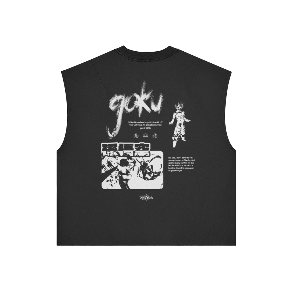 Goku Kurse Mark Tank Top by PODpartner featuring a vibrant anime-inspired design and sleeveless fit for casual wear.
