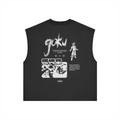 Goku Kurse Mark Tank Top by PODpartner featuring a vibrant anime-inspired design and sleeveless fit for casual wear.