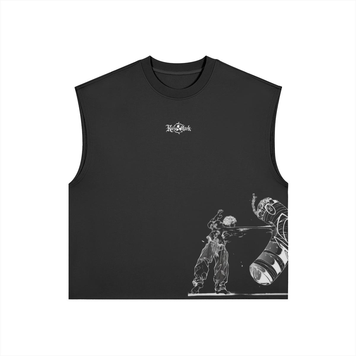 Baki Kurse Mark Tank Top by PODpartner featuring a sleeveless design and graphic print, ideal for athletic or casual wear.