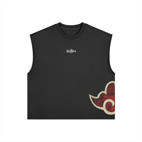 Akatsuki Kurse Mark tank top by Kurse Mark featuring a striking graphic print and sleeveless design, perfect for casual style.