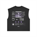 Satoru Gojo Kurse Mark Tank Top by PODpartner featuring a graphic print of Satoru Gojo from Jujutsu Kaisen on a sleeveless shirt