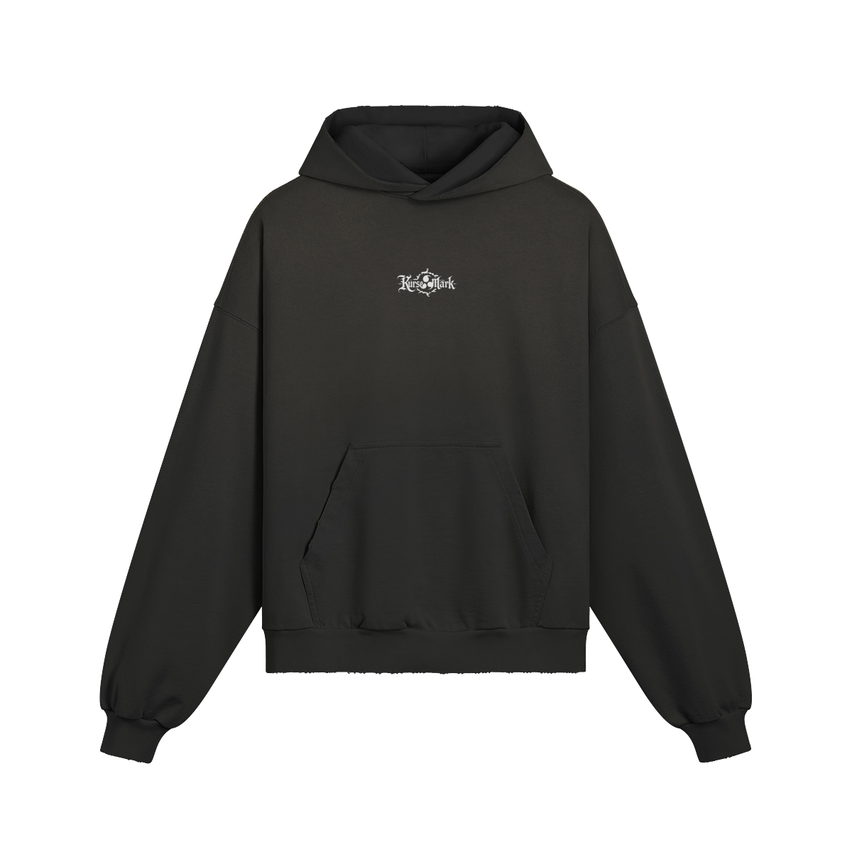 Obito Kurse Mark hoodie by PODpartner featuring a black hoodie with Obito-themed Kurse Mark graphic design.
