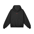 Denji Kurse Mark hoodie by PODpartner, featuring a black hoodie with graphic design and front pocket, casual streetwear style.