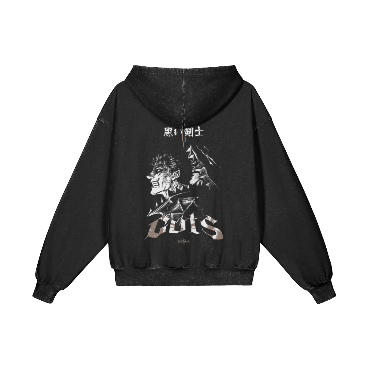 Guts Kurse Mark hoodie by PODpartner featuring a bold graphic print, casual fit, and comfortable fabric in black and white.