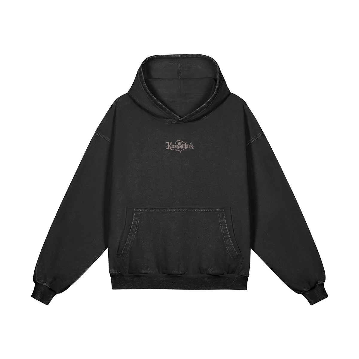 Guts Kurse Mark Hoodie by PODpartner, featuring bold graphic design and comfortable fit, showcased on a model.