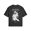 Madara Uchiha Kurse Mark Tee featuring the iconic Uchiha clan symbol on a black cotton t-shirt.