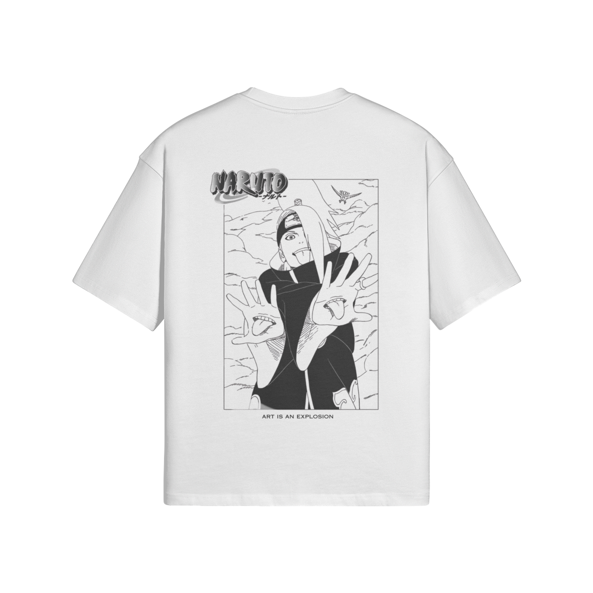 Deidara's Kurse Mark Tee by Kurse Mark, featuring a graphic print of Deidara from Naruto on a casual T-shirt.
